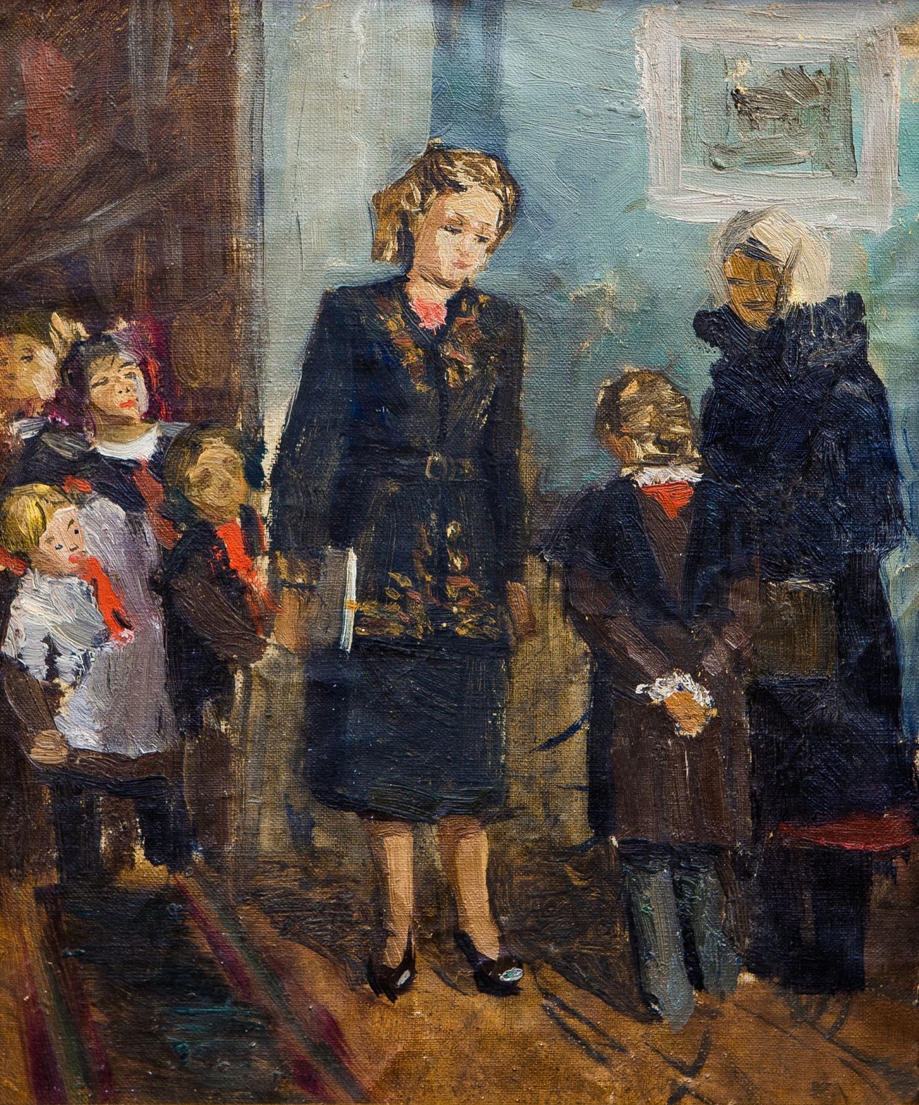Картина Павла Фёдоровича Шардакова "Новенькая"